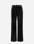 Herno TROUSERS IN MARBLED VELVET Iron PT000083D12639S9487