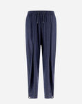 Herno RESORT TROUSERS IN CASHMERE SILK Denim PT00016DR380879121
