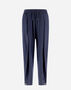 Herno RESORT TROUSERS IN CASHMERE SILK Denim PT00016DR380879121