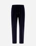Herno RESORT TROUSERS IN COUPLED WOOL PIQUE Navy Blue PT00017UR560139200