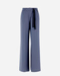 Herno RESORT TROUSERS IN SATIN EFFECT Denim PT00019DR125469121