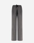 Herno RESORT TROUSERS IN SHINE THROUGH Light Grey PT00030DR520739406