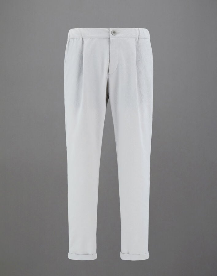 Herno LAMINAR TROUSERS IN WAVY TOUCH Ice PT00036UL128161250