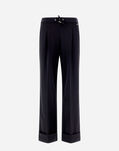 Herno WOMEN’S EASY SUIT STRETCH TROUSERS Black PT0003DCB12545SM029300