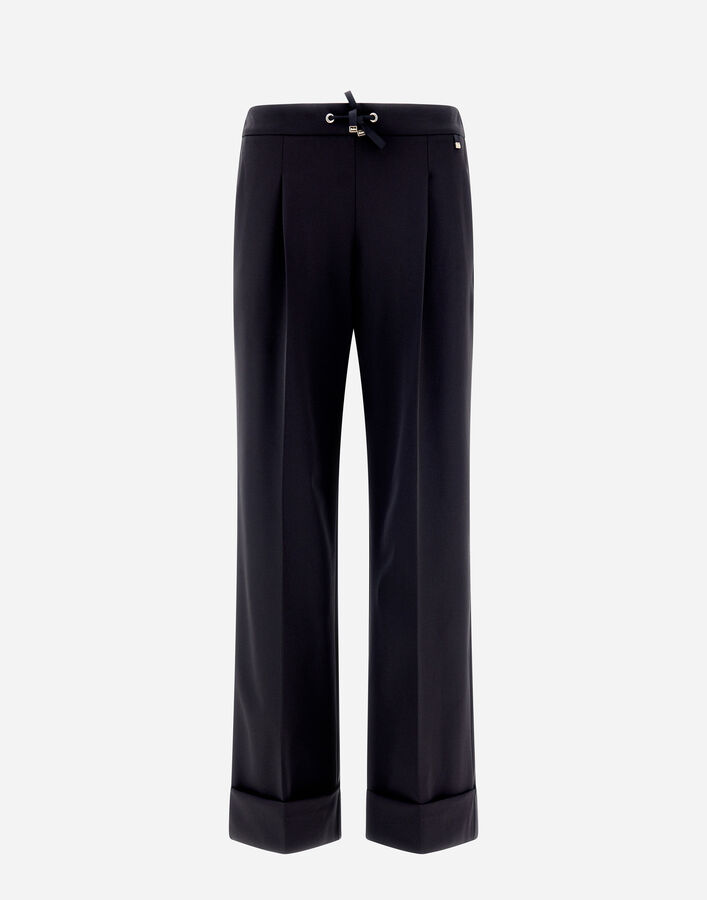 Herno WOMEN’S EASY SUIT STRETCH TROUSERS Black PT0003DCB12545SM029300