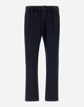 Herno EASY SUIT STRETCH TROUSERS Navy Blue PT0005UCB12545SM029200
