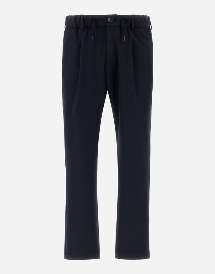 Herno EASY SUIT STRETCH TROUSERS Navy Blue PT0005UCB12545SM029200