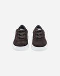 Herno SUEDE AND MONOGRAM TRAINERS Dark Brown SH002UMSHOE138993