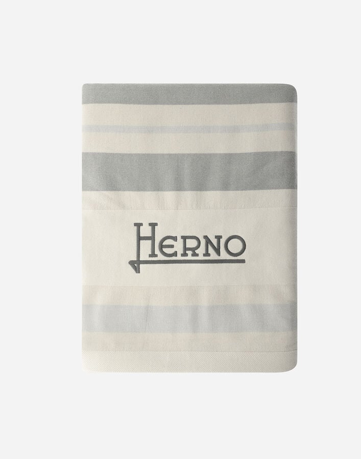 Herno RESORT BEACH TOWEL IN SUMMER ACCESSORIES Grey/Cream TLM0001UR131999411