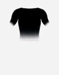 Herno PLISSÉ NUANCE T-SHIRT Black/White TS000003D126209310